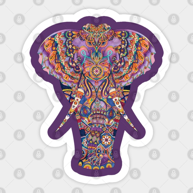 Elephant Sticker by Mako Design 